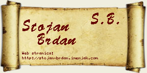 Stojan Brdan vizit kartica